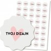 ELIART Nálepky na mieru s vlastným okrajom | A4 - hárok Veľkosť dlhšej strany: 6 cm - min. 12 ks