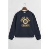 MIKINA GANT 1949 RAGLAN C-NECK EVENING BLUE
