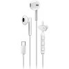 Genius HS-M366 slúchadlá s mikrofónom, biela, špuntové, USB Type-C