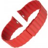 Silikónový remienok FIXED Magnetic Strap s magnetickým zapínaním pre Apple Watch 42 mm/44 mm, červený FIXMST-434-RD