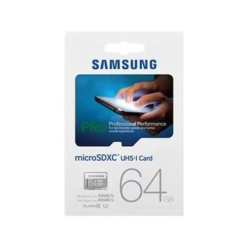 Samsung Pro microSDXC 64GB UHS-I + adapter MB-MG64EA/EU