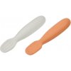 Beaba Prvé trénovacie lyžičky silikónové Terracotta/Velvet Grey 913579BB
