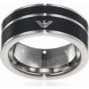 Emporio Armani Moderné oceľový prsteň EGS2032040 64 mm