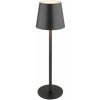 GLOBO 58438G VANNIE dotyková stolná lampička V360mm LED 3W/130lm 3000K IP44 čierna, biela, vrátane batérie CR18650 1800mAh 3,7V, USB-C kábel