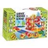 Wader Garáž servis 3 poschodia dráha 1,5 m 2 autá plast v krabici 59x40x15cm