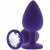 ToyJoy - Análny kolík Anal Play Diamond Booty Jewel Large purple