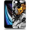 Picasee silikónový čierny obal pre Apple iPhone SE 2020 - Black Gold 2