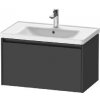 Duravit Ketho.2 - Umývadlová skrinka, 44x78x46 cm, 1 zásuvka, grafit mat K25083049490000