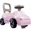 Športové odrážadlo a chodítko so zvukom 2v1 Auto Ride On Pink Smoby ružové s otočnými kolesami a úložným priestorom pod sedadlom od 10 mes