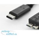 Digitus AK-300137-010-S USB 3.1 Type-C připojovací, typ C na mikro B, m / m, 1,8m, černý