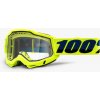 Enduro okuliare 100% ACCURI 2 ENDURO MTB Clear Lens - Fluo
