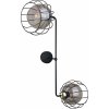 Keter Lighting | Nástenné svietidlo SOLO BLACK 2xE27/60W/230V čierna/zlatá | KE0102