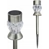Solárna zapichovacia lampa Polux strieborná 40 cm 1 ks