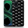 Picasee silikónový čierny obal pre Realme 8 5G - Separ - White On Black
