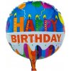 Fóliový balónik Happy Birthday 45 cm