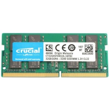 Crucial DDR4 32GB 3200MHz CL22 CT32G4SFD832A