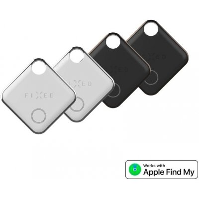 Fixed Tag Smart tracker s podporou Find My, 4 ks, 2x čierny + 2x biely FIXTAG-4PACK-BKWH