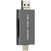 JJC CR-UTC4AC šedá USB 3.1 čtečka