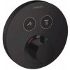 Hansgrohe Shower Select - Termostatická batéria pod omietku na 2 spotrebiče, matná čierna - 15743670