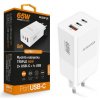 Chytrá síťová nabíječka ALIGATOR GaN, Power Delivery 65W, 2xUSB-C, 1xUSB-A, bílá