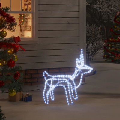 vidaXL Skladacia vianočná silueta soba so 120 LED studená biela
