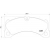 Sada brzdových platničiek kotúčovej brzdy BREMBO P 65 026