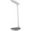 NEDES DL1207/W Stolová lampička AMY LED 5W, 4000K, 300lm, IP20, biela/šedá, stmievateľná