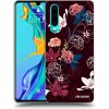 Picasee silikónový čierny obal pre Huawei P30 - Dark Meadow