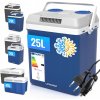 TURISTICKÁ CHLADNIČKA 25 L ELEKTRICKÁ AUTOMOBILOVÁ 12V 230V + MODRÉ VYKUROVANIE