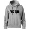 Yoga nápis - Oversized mikina dámská Moon - kratšia + širšia - M ( Tmavosivý melír )