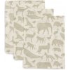 Jollein Žinky 3 ks Animals Olive Green