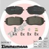 Sada brzdových platničiek, vždy 4 kusy v sade ZIMMERMANN 26579.190.2 (265791902)
