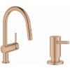 Súprava kuchynská batéria Grohe Minta 32321DL2, dávkovač tekutín Grohe Cosmopolitan 40535DL0