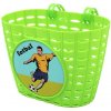 Kôš predný na detský bicykel zelený Futbal