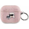 Karl Lagerfeld PU Embossed Karl and Choupette Heads Puzdro na AirPods Pro 2 KLAP2PGKCPP