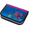 Bagmaster Dievčenské školský peračník CASE GALAXY 9 C ryba Bojovnica pestrá VIOLET/BLUE/PINK