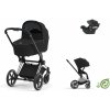 Cybex Platinum CYBEX Priam Conscious Collection Travel Set + Aton B2 i-Size onyx black 2022 chrome with black details