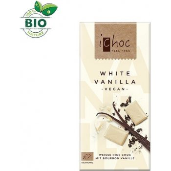 iChoc Biela čokoláda s vanilkou 80g