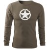 Dragowa Fit-T tričko s dlhým rukávom star olivové