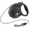 Vodítko Flexi Black Design M lanko 5 m čierne (do 20 kg)
