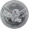 Strieborná investičná minca Výr virginský Birds of Prey 1 Oz 2015