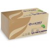 Lucart Servítky 1/4 preloženie Econatural 130T havanna hnedá 30x30cm
