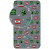 PLACHTA S GUMOU 90x200 MINECRAFT 100 % BAVLNA 25cm ZÁLOŽKY CREEPER