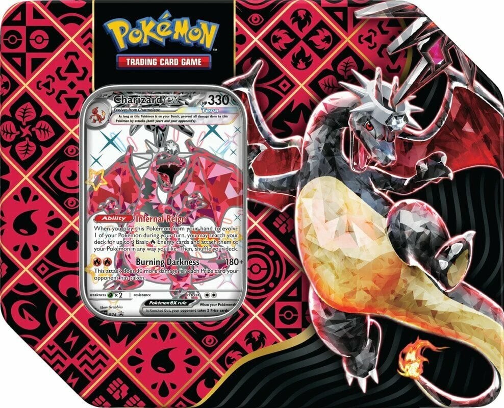 Pokémon TCG Paldean Fates Premium Art Tin Charizard