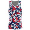 Tielko We Play PIXEL FAN BEACH TANK TOP 80500-2600 Veľkosť M