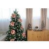 Kvet MagicHome Vianoce, Poinssetia, ružová, stonka, 38 cm, veľkosť kvetu: 24 cm