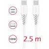 Swissten 71506530 TPE USB-C/USB-C (PD) 5A (100W), 2,5m, bílý