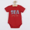 Dojčenské letné body Koala Sea Party červené - 68 (4-6m)