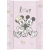 CEBA Podložka prebaľovacia s pevnou doskou COMFORT (50x70) Disney Minnie & Mickey Pink