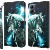 Peňaženkové 3D puzdro na Motorola Moto G13 / G23 / G53 5G - Wolf